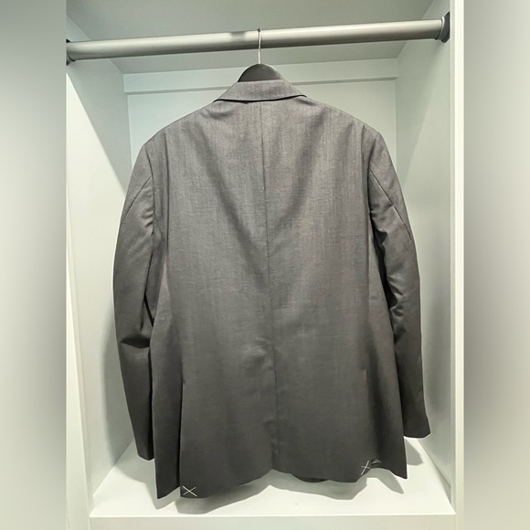 J. Crew Ludlow Slim-fit Suit Jacket Double Vent Loro Piana Wool Charcoal 44R NEW - Picture 7 of 17